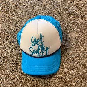 Salt life trucker hat, light blue, one size